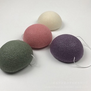 Konjac Мочалка для умывания Конжак для лица Хлопок Косметика средство для снятия макияжа лица Конжак с фабрики оптовая продажа