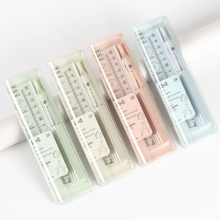 Simple creative multi-function compasses ruler pencil three-in-one primary school students junior high school students special examination learning stationery