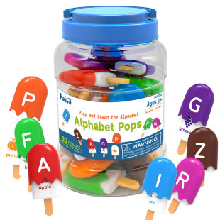 Peculiar Canned Early Childhood Teaching Aware 26 Alphanumeric Matching Ice Cream Popsicle Ice Cream Montessori Kindergarten