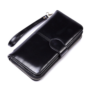 [Precision stitching] wallet women's new 2024 explosion leather long wallet delicate card bag wholesale