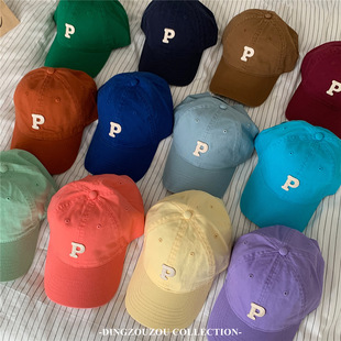 Ding Go Korean-style ins Casual Embroidered All-match Baseball Cap Women's Face Small Spring and Summer Couple's Soft Top Cap for Men