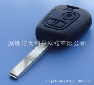 Подходит для Peugeot, чехол для ключей с 2 ключами, сменный чехол для автомобильного ключа, 307, эмбрион ключа без слота с этикеткой