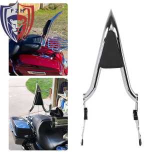 Подходит для Harley Large Gliping Road King, модифицированный 22-дюймовый заостренный гальванический съемный спинка заднего сиденья, подушка спинки заднего сиденья