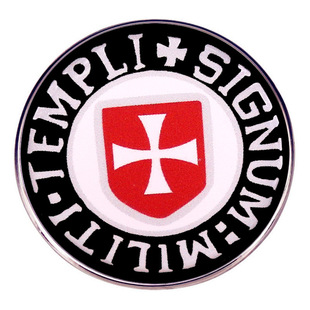 Knights Templar Templar brooch Temple Knights cross pin metal badge