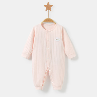 Newborn autumn jumpsuit baby clothes spring and autumn clothes male and female baby long sleeve out boneless romper romper