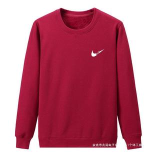 Autumn and Winter Men's Thickened Warm Sweatshirt Large Size Round Neck Pullover Long-Sleeved Shirt with Velvet Top Bottoming Shirt