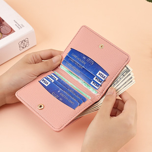 Cross-border explosions short women's wallet simple car stitching texture ultra-thin multi-card wallet women's factory direct sales