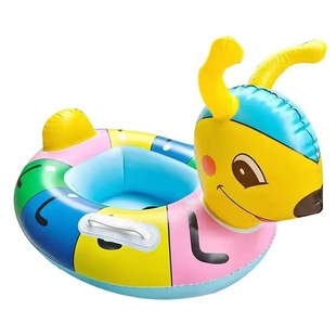 Animal swimming seat ring wholesale seat ring with handle factory direct baby cartoon inflatable water children swimming ring
