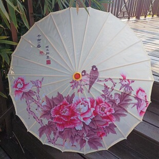 Factory Direct oiled paper umbrella ceiling decorative umbrella female handmade antique style dance hanfu Chinese style silk umbrella batch