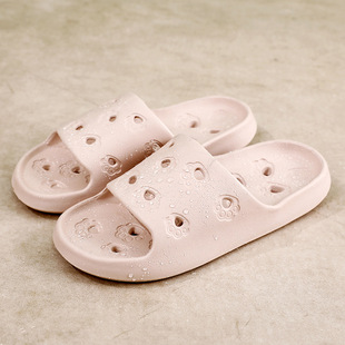 Leaky quick-drying sandals and slippers women's summer new bathroom bath EVA comfortable home anti-slip couples men's wholesale