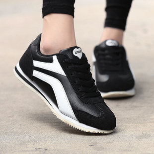 New Men's Shoes 2025 Spring Leather Waterproof Casual sneaker Men's Korean-style All-match Middle School Students Forrest Gump Sneakers