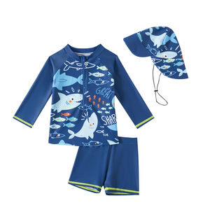 6-12M 12-18M 18-24M 2-3Y 3-4Y three-piece hat split children's swimming