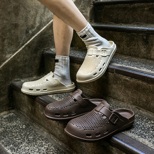 2025 New Two-Wear Birkenneth Shoes EVA Ultra Light Couple Baotou Slippers Fashion Joker Cross-Border high quality Sandals