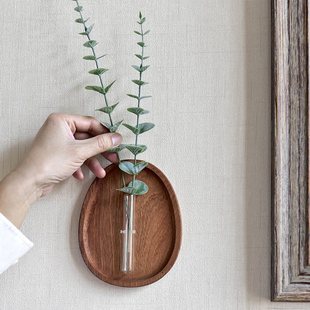 Ll Creative Wooden Plate DIY Flower-arranging Homestay Wall Decorations Wall Flower Wooden Plate Small Flower Zhao