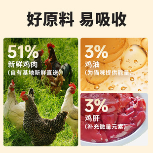 Full Price Kitten and Adult Cat Food, High Protein Nutrition, Gastrointestinal Care, Grain-Free, Fattening, Hair-Beautifying, Freeze-Dried Cat Food 5kg 5kg