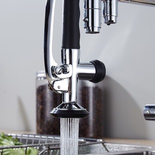 Three-in-one European-style pure water direct drink American-style spring kitchen sink vegetable basin retractable hot and cold faucet
