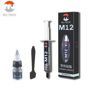 MJ/McKying M12 теплопроводящий силиконовый настольный компьютер CPU GPU 12.4W Тепловая паста высоко изолирована и устойчива к высоким температурам