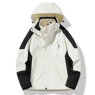 Spring and Autumn Stormtrooper Three-in-One Water-repellent Jacket Men's and Women's Hooded Jacket Three-in-One Outdoor Mountaineering Suit Group Purchase