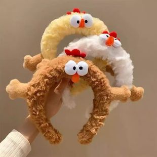 Курица ~ Милая желтая курица плюшевый обруч для волос