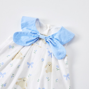 Korean Style Girls' Bodice 2025 New Style Girls' Cute Climbing Clothes Girls' Stylisly Bow Vest Wrap Skirt