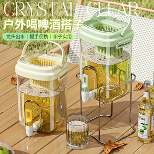 Outdoor Camping Direct Drink Cold Kettle Refrigerator Cold Kettle with Faucet Cold Kettle Cold Soaking Teapot Fruit Tea Drink Bucket