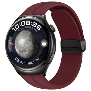 For Huawei Watch Full Series GT4 Magnetic Strap 22mm Universal Sports Silicone Smart Watch Strap