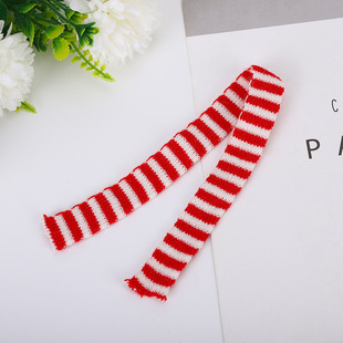 Cross-border mini Christmas wool small size scarf hat plush bear doll accessories wine bottle decoration gift wholesale