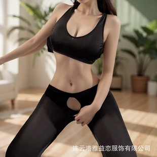 Yoga No Need to Take Off Sexy Temptation Zipper Sexy Intimates Elasticity