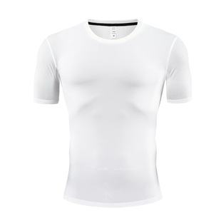 Summer Men's and Women's Group Round Neck Short-sleeved Outdoor Sports Training Fitness T-shirt Breathable Elastic Running Quick-drying Clothes