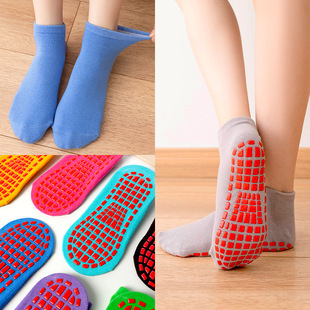 Factory wholesale non-slip socks trampoline socks yoga socks early education center parent-child restaurant Home early education socks LOGO