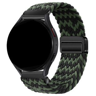 Применимо для Samsung Galaxy watch 4/5/6/металлическая магнитная пряжка 40mm часы ремешок 44mm эластичная лента