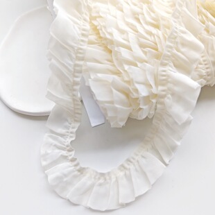 Xu Yixing Single-Sided Pleated Fungus Ultra-Thin High-Elastic Lace Socks Elastic Band Clothing Intimates Accessories Soft and Skin-Friendly