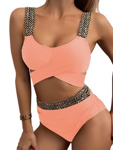2022 new foreign trade cross-border Amazon Europe and the United States sexy variety of high waist bikini ladies swimwear manufacturers wholesale