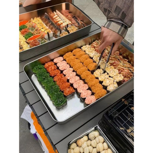 Sushi Stall Tray Pastry Display Plate Rectangular Tiramisu Box Ice Powder with Lid Mold Dessert Container