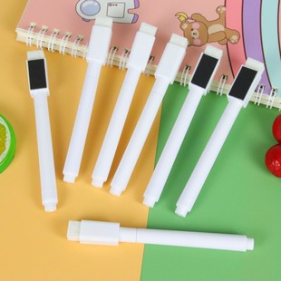 Creative dust-free liquid chalk LED light board pen Magnetic blackboard pen with brush head erasable water-based white marker pen