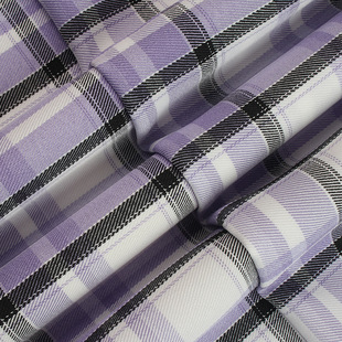 New in stock 145g polyester plaid fabric spring and summer women's shirt coat JK uniform skirt pants fabric