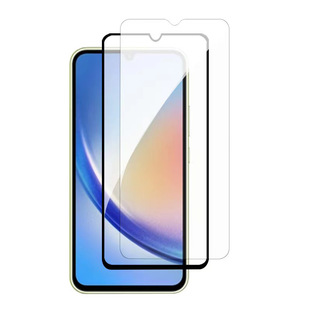 Для Samsung A34 закаленная пленка трафаретная печать HD Galaxy A33 с гальваническим покрытием из алюминия ультратонкая полноэкранная защитная пленка