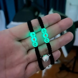 Factory wholesale Korean simple fluorescent hand-woven bracelet girlfriends lovers friendship keep Joker fashion jewelry