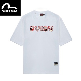 Japanese-style EISU Short-sleeved Trendy Printed T-shirt Fashionable All-match Loose Casual Summer Men's and Women's Couples Same Style