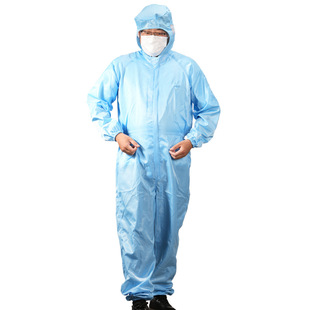 Anti-static hooded one-piece split clothing dust-free clothing dust-free workshop work clothes laboratory purification dust-free clothing wholesale