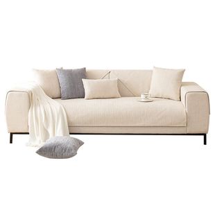 Chenille simple sofa cushion wholesale Four Seasons universal solid color non-slip cushion sofa cover cloth sofa cover foreign trade