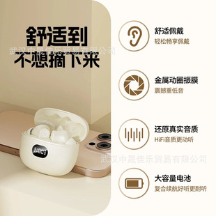 2025 New Short-Handled Wireless Bluetooth Headset, Non-Sensory Wearing, Clear Sound Quality, High Appearance, Bluetooth Noise Reduction Sleep
