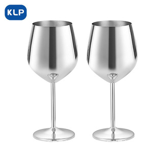 KLP Red Wine Glass Goblet Wine Champagne Glass European Creative Stainless Steel Explosive Foreign Wine Glass Cocktail Glass