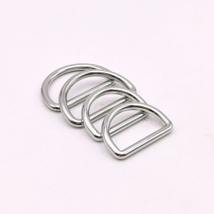 Bold zinc alloy D-button semicircle metal button luggage hardware accessories multi-specification D-type clothing accessories