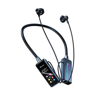 New digital display karaoke ear return wireless bluetooth headset color screen sports sweat-proof card can be inserted long endurance universal