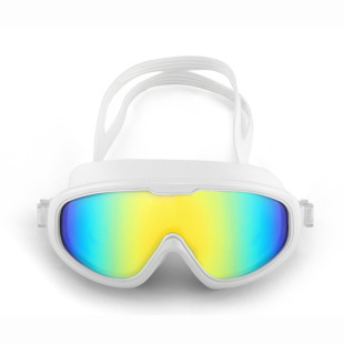 New product large frame waterproof goggles diving goggles adult men and women swimming goggles electroplated anti-myopia swimming goggles wholesale