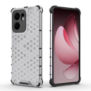 For OPPO Reno13F Honeycomb Transparent 2-in -1 Phone Case FindX8 All-inclusive Four-corner Drop-resistant Protective Case