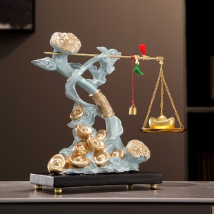 Advanced Sense New Chinese Style Satisfying Decoration for Moving into House Gift Living Room TV Cabinet Porch Decoration Wine Cabinet