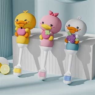 Утконос зубная щетка для детей 3-12 лет детка зубной щетка мягкая щетка высокого класса дома мультфильм зубная щетка оптом