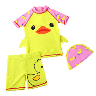Wholesale Swimwear Quick-drying Sunscreen Split Boys and Girls Small and Medium Big Kids Ins Cute Cartoon Children Swimwear Swimming Trunks